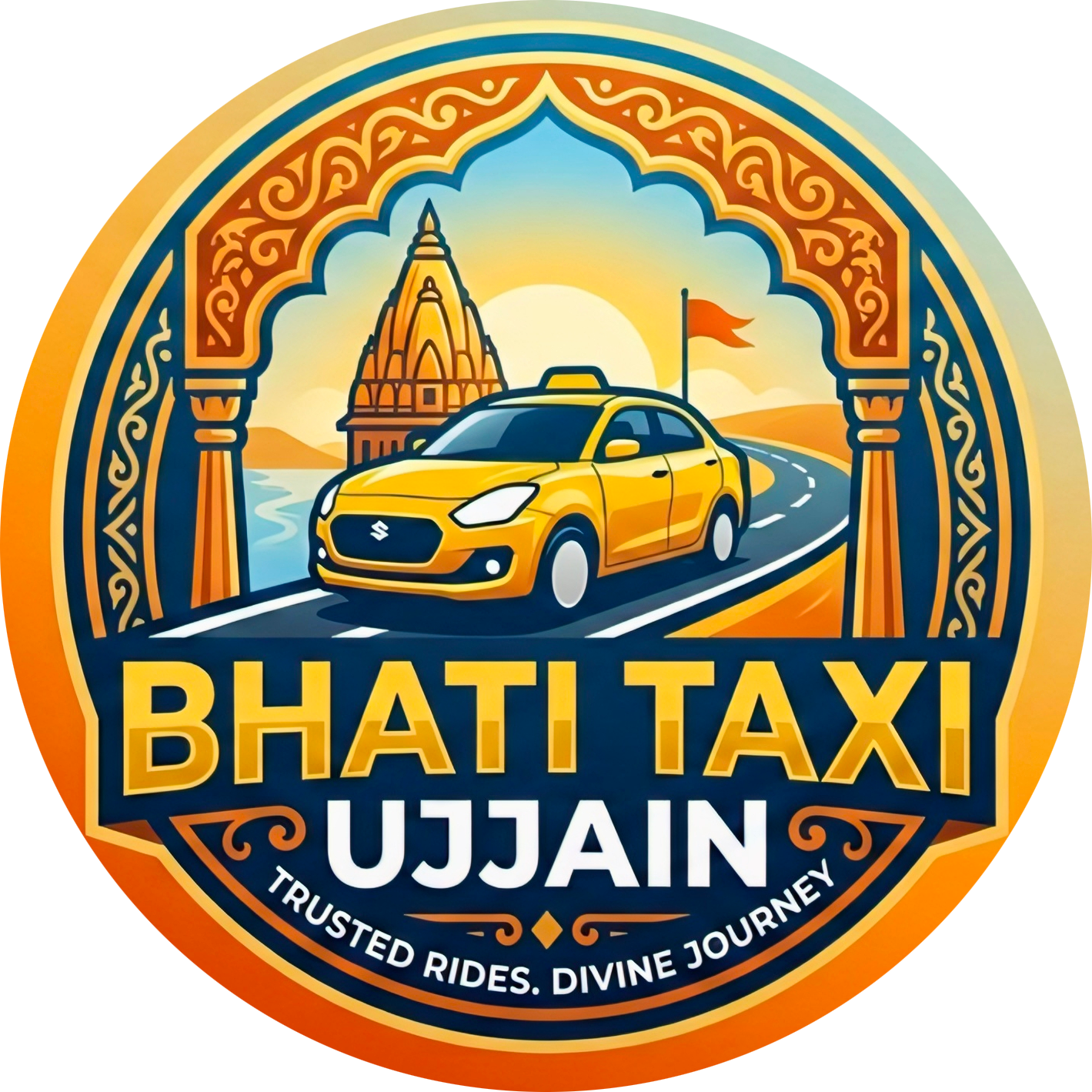 Bhati Taxi Ujjain Logo